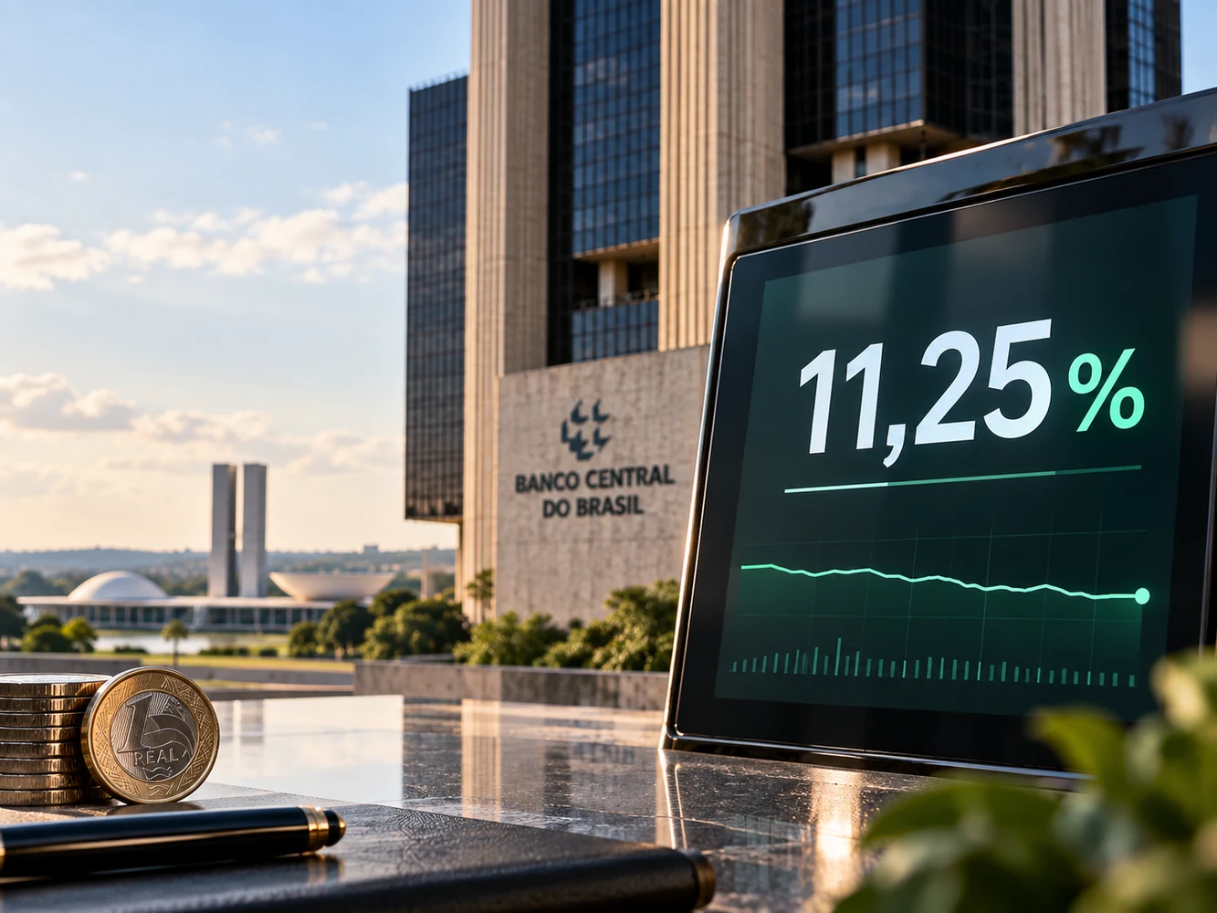 Painel de juros diante do Banco Central do Brasil
